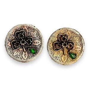 Vintage clover earrings AS IS